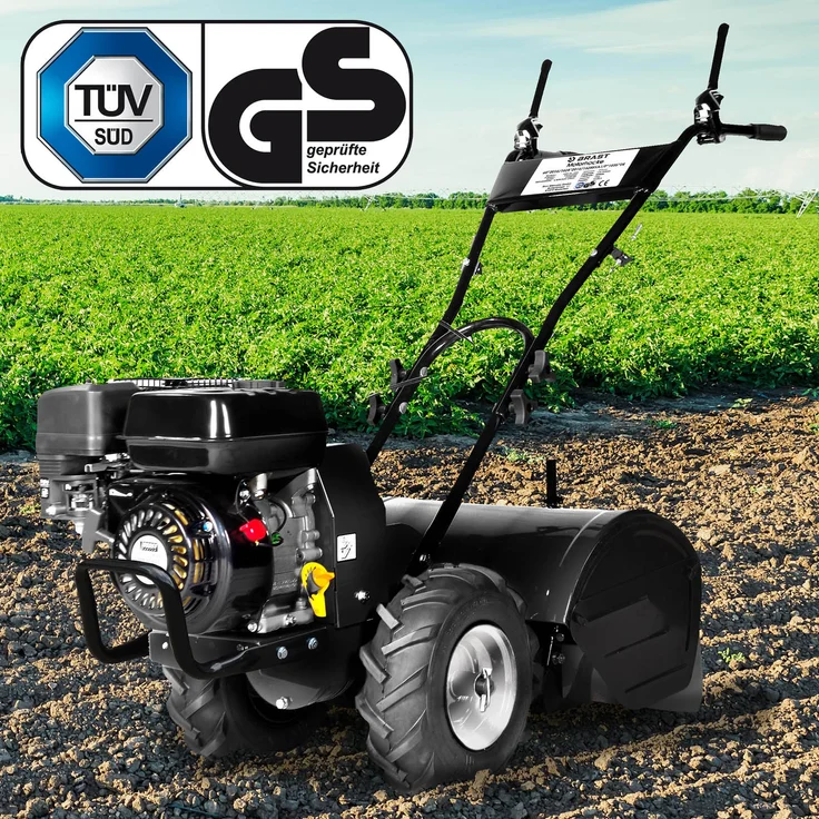BRAST Motorhacke Benzin Gartenfräse 5,15kW(7PS) Selbstantrieb 50cm Arbeitsbreite 212ccm TÜV geprüft, AF7000 – Bild 2