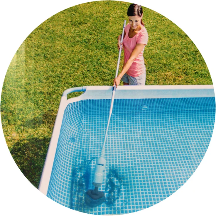 Intex 28620 Poolreiniger 239 cm Stange Bodensauger Handakkusauger wiederaufladbar – Bild 5
