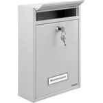 DEUBA 6x Briefkasten Wandbriefkasten Briefkastenanlage Postkasten Stahl Auswahl weiß