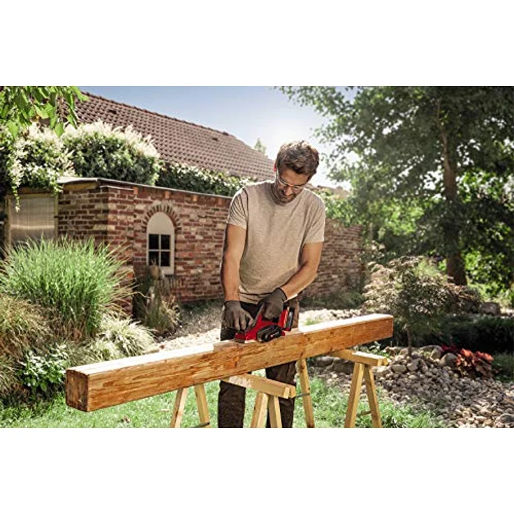 Einhell Akku-Hobel TE-PL 18-82 Li-Solo Power X-Change PXC (18 V, Li-Ionen, 82 mm Hobelbreite, bis 2 mm Spantiefe, große Messerwelle, automatischer Parkschuh, Alu-Fußplatte, ohne Akku und Ladegerät) – Bild 5
