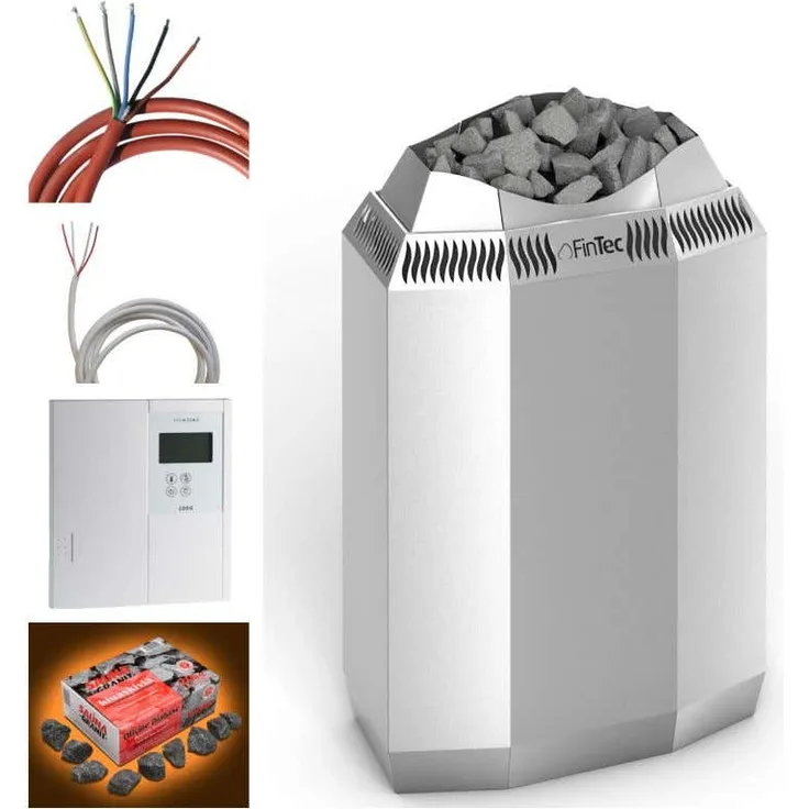 FinTec Elektro Saunaofen-Set KAJA inkl. externer Steuerung