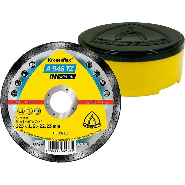KLINGSPOR Trennscheibe A946TZ 125x1,6mm, gerade
