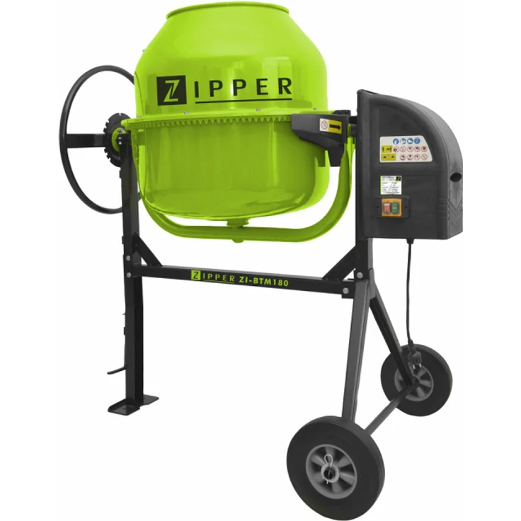 Zipper Betonmischer 230V, 800Watt, 180L Volumen, IP 45D – Bild 4
