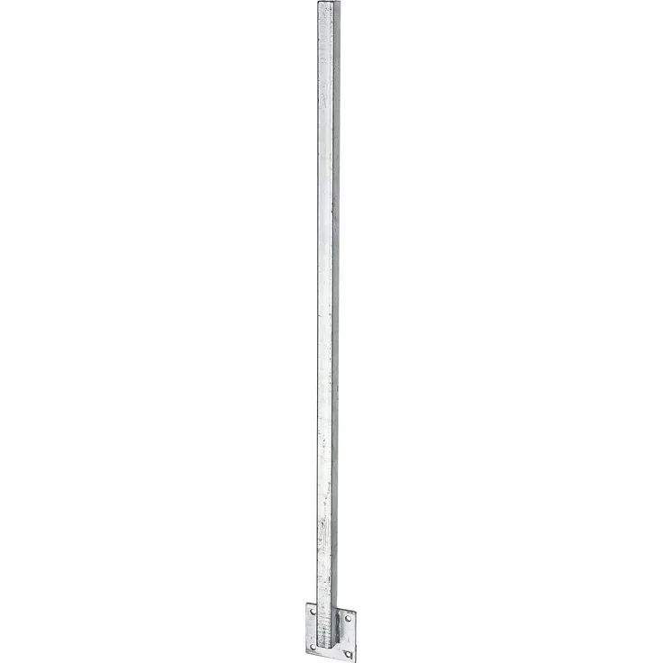 Alberts Universalpfosten | direkt gegen Platte geschweißt | zum Anschrauben | Länge 1150 mm | Pfosten 30 x 30 mm 
(700225)