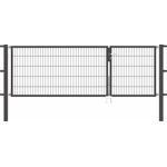 Alberts Doppeltor Flexo mit Zubehör | anthrazit | Breite 100 + 200 cm | Höhe 100 cm 
(646974)