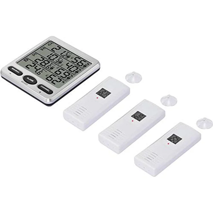 Renkforce Funk-Thermo-/Hygrometer Silber – Bild 2