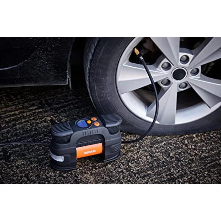 Osram Auto OTI830 Kompressor 5.5 bar Automatische Abschaltung, Digitales Display, mit Arbeitslampe, mit Powerbank-Funktion – Bild 6