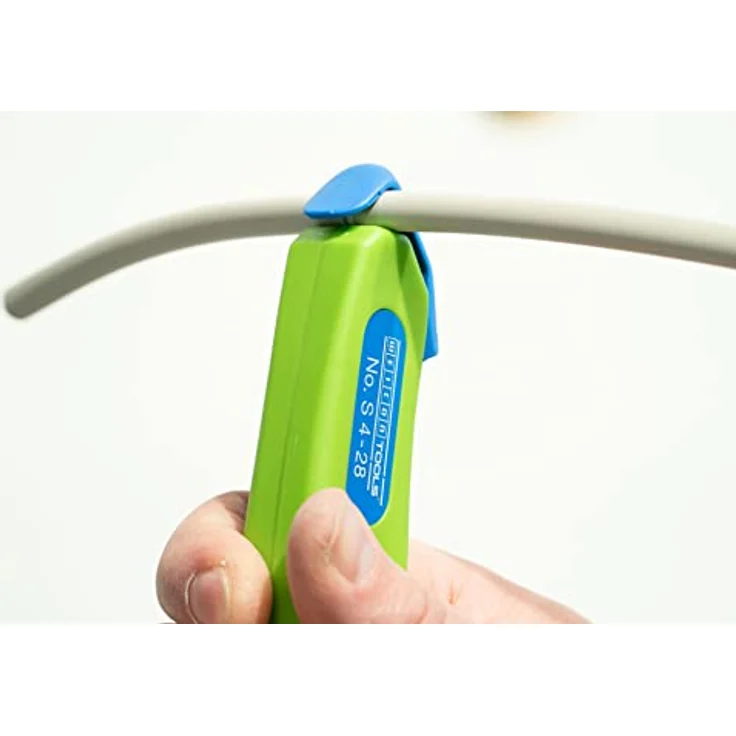 WEICON Kabelmesser No. S 4 - 28 Green Line , mit einfahrbarer Hakenklinge, Arbeitsbereich 4 - 28 mm Ø , 1 Stück – Bild 4