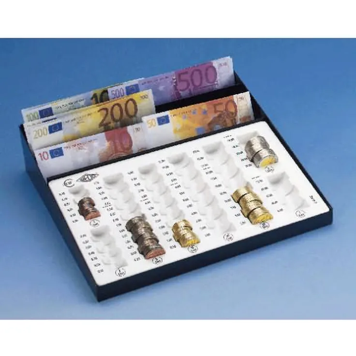 Wedo Zählbrett mit Scheinfach 270x250x62mm schwarz-weiß