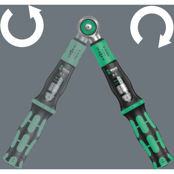 Wera Drehmomentschlüssel 1/4" Safe-Torque Set A1 & Set A2 2-12 Nm inkl. Tasche, Version: Safe-Torque A 1 Set – Bild 6