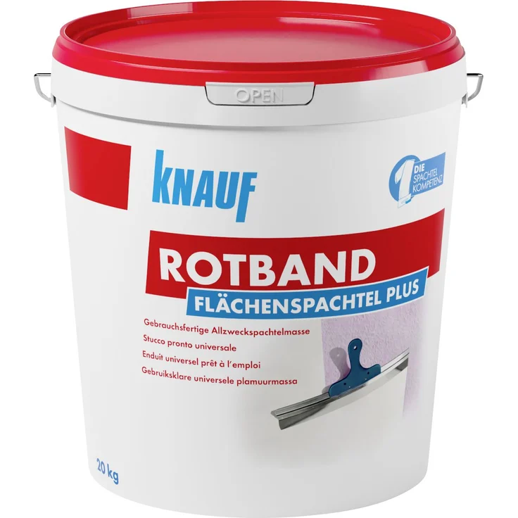 Knauf Rotband Flächenspachtel Plus, 20 kg – Bild 2