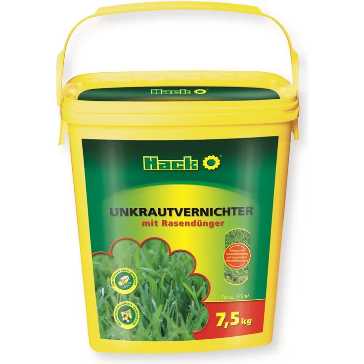 Hack Unkrautvernichter mit Rasendünger 7,5 kg Eimer