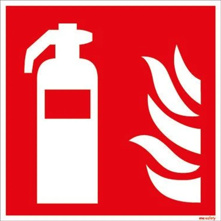 Neutralware Hinweisschild Feuerlöscher Maße: 15 x 15 cm (B x H) Typbezeichnung des Motivs: Feuerlöscher