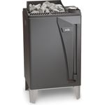 Eos Bi O Max 15 kW Saunaofen mit Verdampfer Standofen Verdampferofen Anthrazit