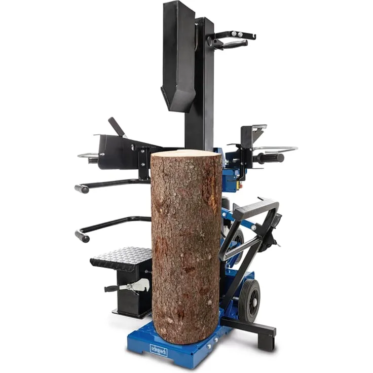 Scheppach Compact 15T Holzspalter stehend, 15 Tonnen Spaltkraft 400V 3500W, Meterholz bis 1070mm / max. Ø 450mm, schwenkbarer Tisch, Hartholz & Weichholz - inkl. Fahrvorrichtung