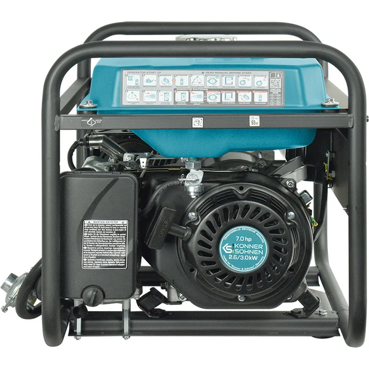 Könner & Söhnen - KS 3000 G Hybrid Stromerzeuger 3000 Watt, DUAL FUEL Benzin-LPG/Notstromaggregat, 2x16A (230V), 12V, Automatischer Voltregler(AVR), Ölmangelsicherung, – Bild 9