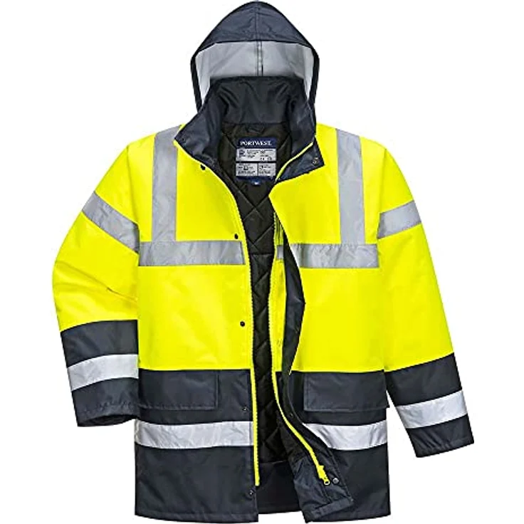 PORTWEST Arbeitsjacke Warnschutzjacke Warnjacke Winter Park gelb – Bild 1