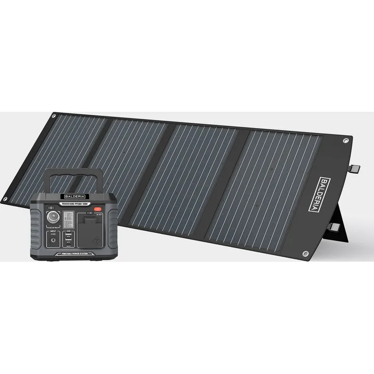 BALDERIA Power Set PPS300-SP120 120 W 231 Wh 230 V für Outdoor Camping Arbeiten Notfall Balkon Wohnmobil