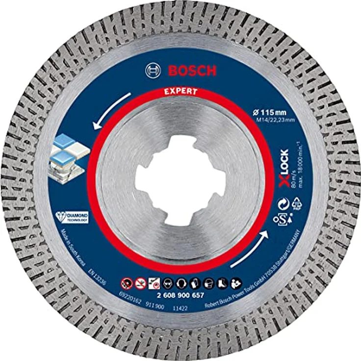 Bosch Professional Expert HardCeramic X-LOCK Diamanttrennscheibe, 115 x 22.23 x 1.4 x 10 mm – Bild 1