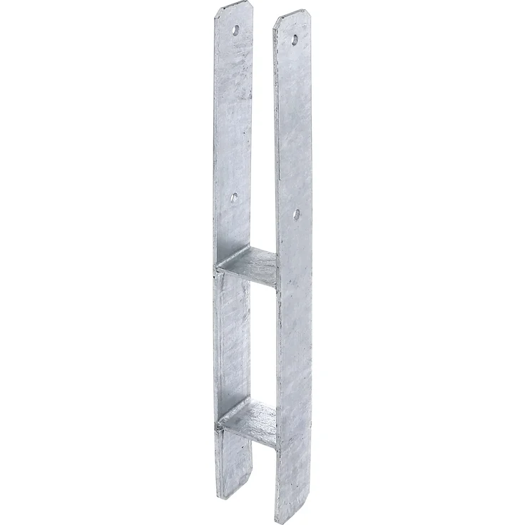 Alberts H-Pfostenträger | feuerverzinkt | lichte Breite 71 mm | Gesamthöhe 600 mm | Materialstärke 5 mm 
(213800) – Bild 3