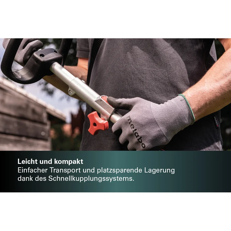 Metabo Akku Rasentrimmer RTD 18 LTX BL 30 (18 Volt, Li-Ion, Freischneider mit Rundgriff, Schultergurt, bürstenloser Motor, Schnittkreis: 30cm) ohne Akku und Ladegerät, im Karton – Bild 6