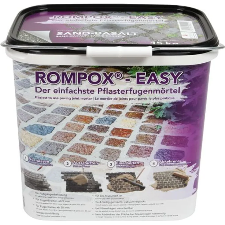 ROMPOX® - EASY 1K Pflasterfugenmörtel 15 kg - Sand-Basalt