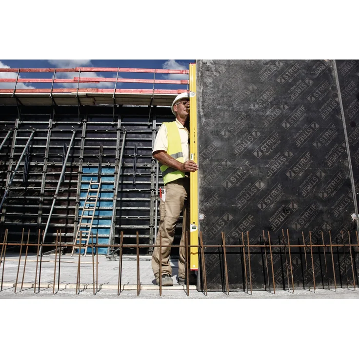 STABILA Wasserwaage Type R 300, 122 cm, verwindungssteifes Alu-R-Profil, 1 Horizontal-Libelle, 2 Vertikal-Libellen, stoßdämpfende Endkappen, integrierte Rutsch-Stopper, Made in Germany – Bild 18