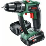 Bosch PSB 18 LI-2 Ergonomic 06039B0301 Power for All 18V Akku-Schlagbohrschrauber 2 x 2,5 Ah mit Akku mit Ladegerät mit Tragekoffer