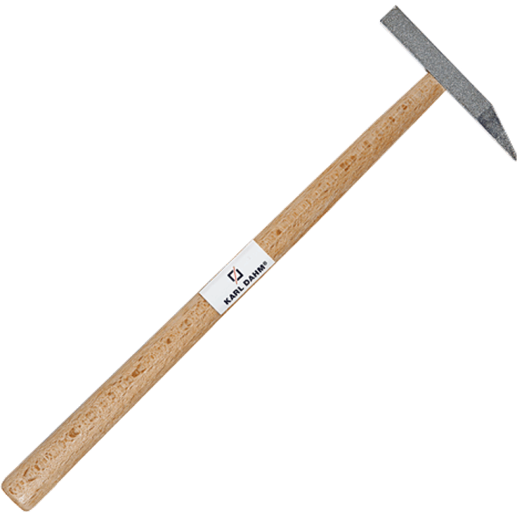 Karl Dahm Fliesenhammer Hartmetall spitz, mit Holzgriff - Art.-Nr. / Ausführung: 10132 / spitze Form 50 g