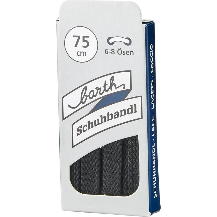 Schnürsenkel, 75 cm, schwarz, flach