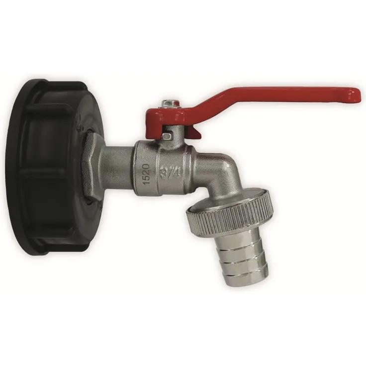 Puteus IBC Adapter 92174, 1-2-'-', mit abschließbarem Auslaufventil