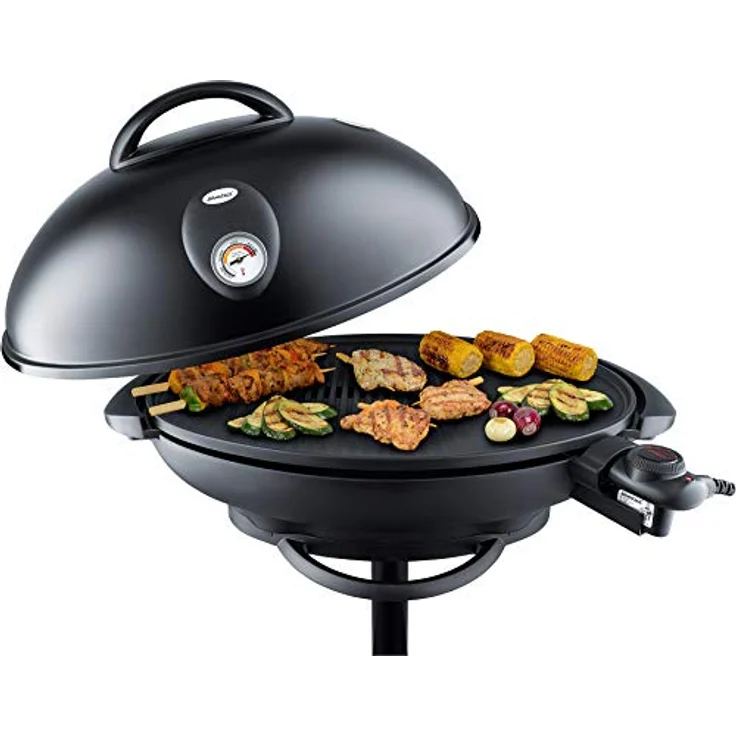 Steba VG 350 BIG Barbecue Säulengrill, Elektrogrill, mit praktischer Ablage, 55 x 41 cm Grillfläche – Bild 7