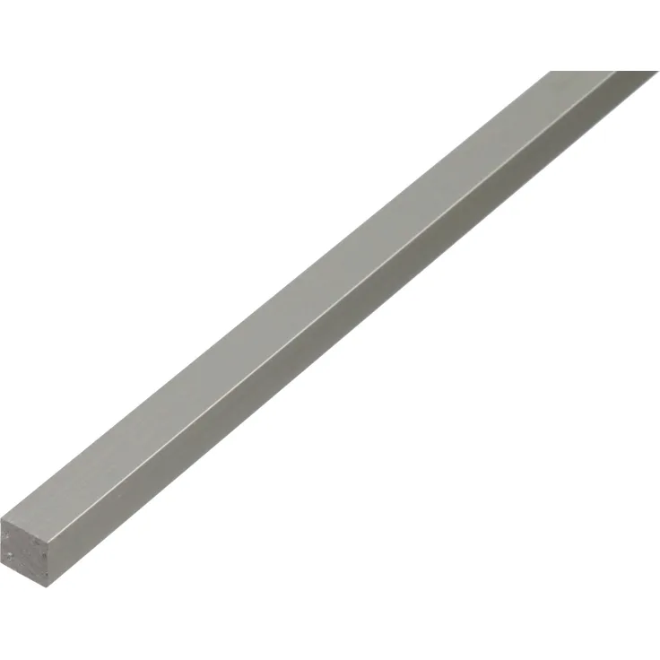 Alberts Vierkantstange | Aluminium, silberfarbig eloxiert | 1000 x 12 x 12 mm 
(473228)