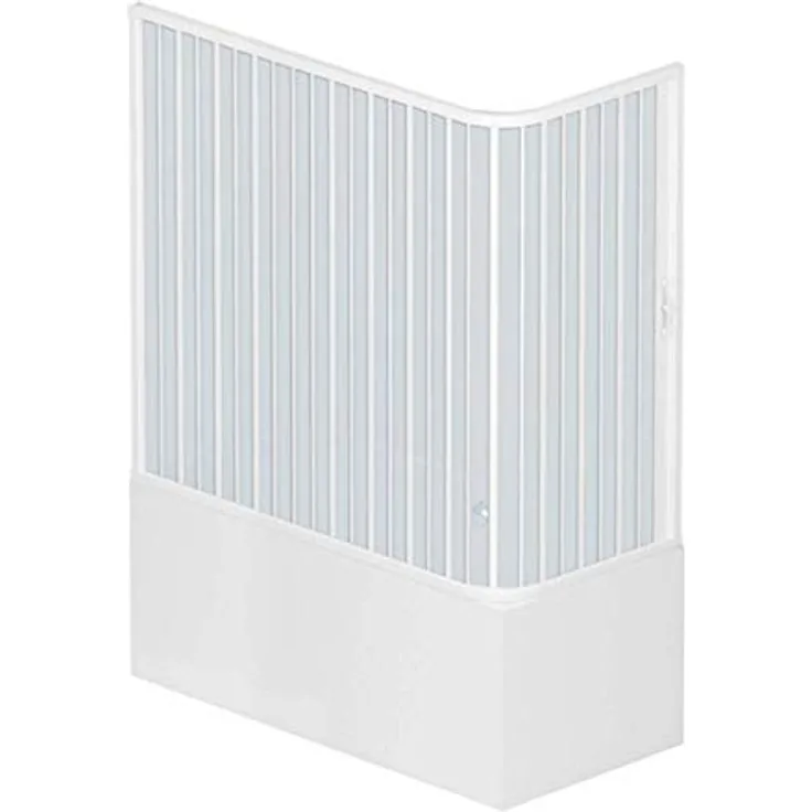 PVC Badewannefaltwand 70x170 CM mit seitlicher Öffnung Mod. Nadia