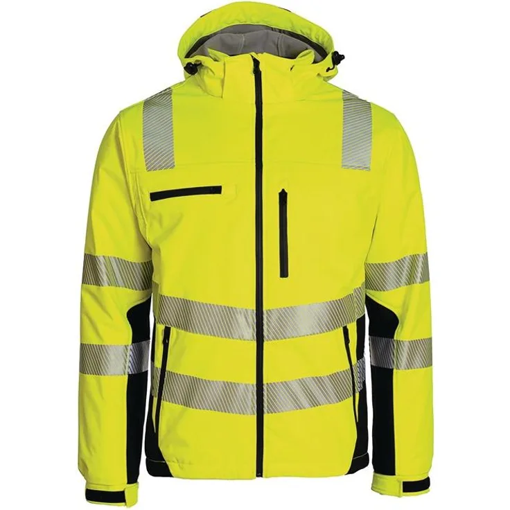 Winter-Warnschutzsoftshelljacke PREVENT TRENDLINE  Gr.XL gelb-schwarz PREVENT TRENDLINE