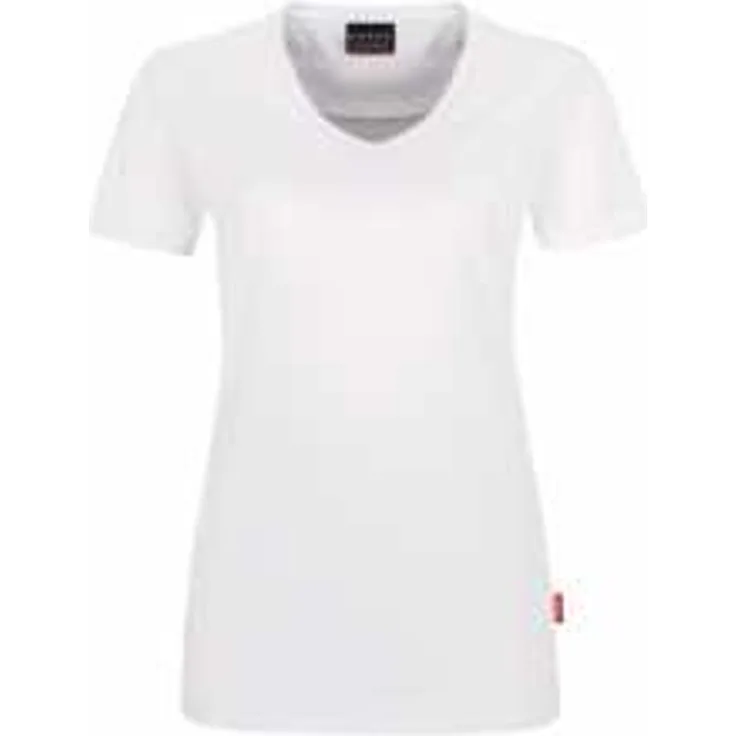 HAKRO Damen V-Shirt Mikralinar 181, weiß, 5XL