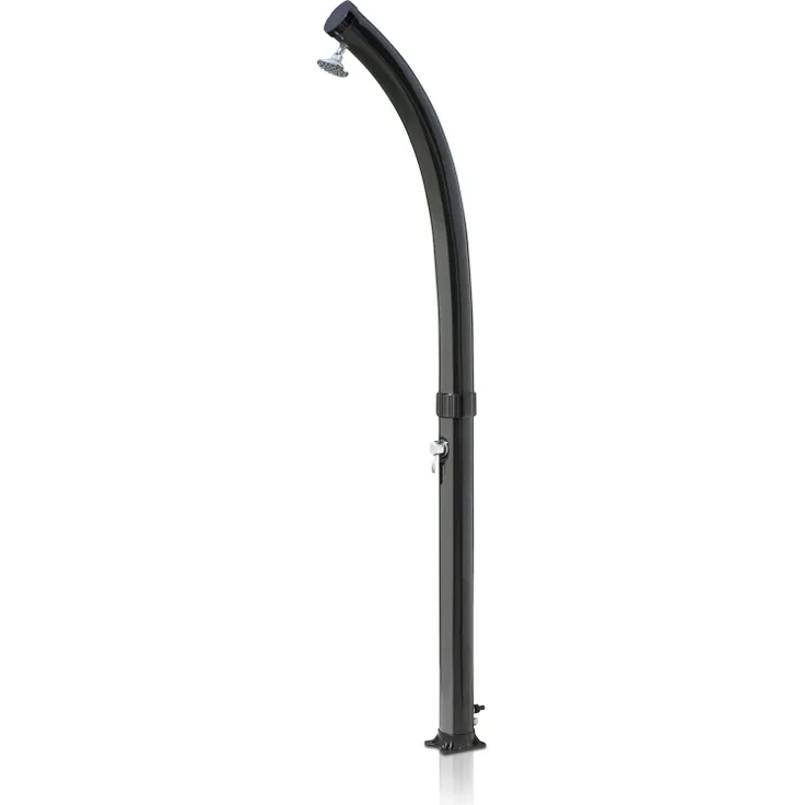 Gre Gebogene PVC Solardusche 22L, schwarz