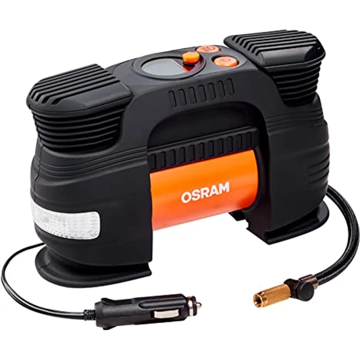 Osram Auto OTI830 Kompressor 5.5 bar Automatische Abschaltung, Digitales Display, mit Arbeitslampe, mit Powerbank-Funktion – Bild 1