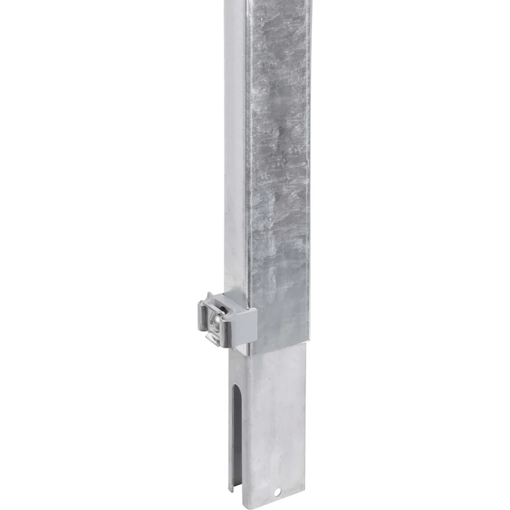 Alberts Zaunerhöhung Erhard | zur einfachen Erhöhung eines vorhandenen Doppelstabmattenzaunes | feuerverzinkt | Höhe 800 mm | für Pfosten 60 x 40 mm 
(672683) – Bild 1