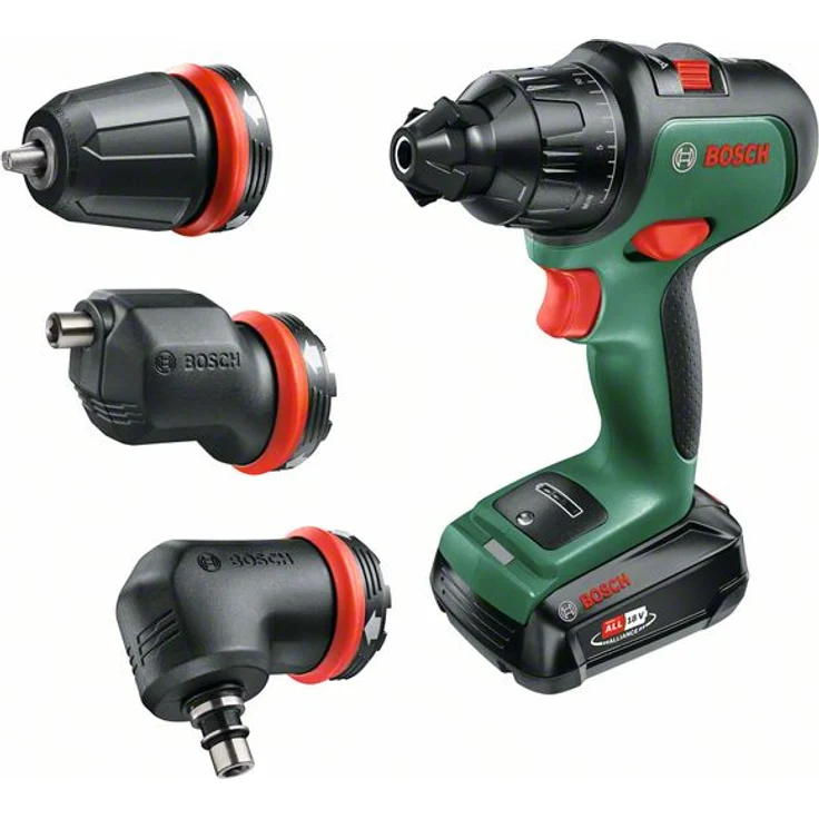 Bosch Advanced Impact 18 06039B510A Power for All 18V Akku-Schlagbohrschrauber 1 x 2,5 Ah mit Akku mit Ladegerät mit Tragekoffer mit 3 Aufsätzen – Bild 1