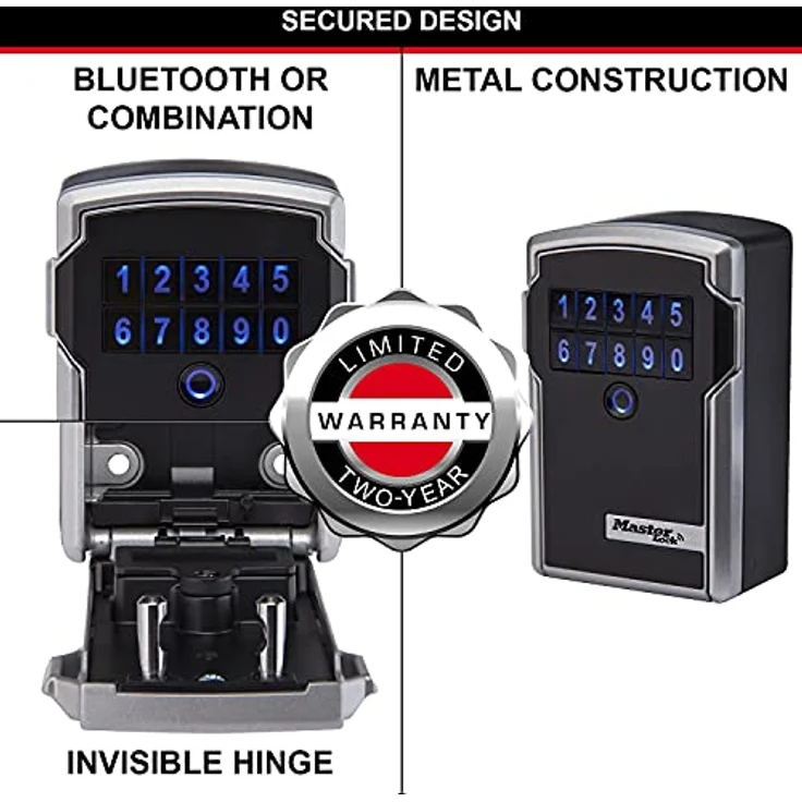 MasterLock 5441EURD - Wandtresor - Grau - Elektronisch - Schlüssel - Akku - 83 mm - 59 mm – Bild 7