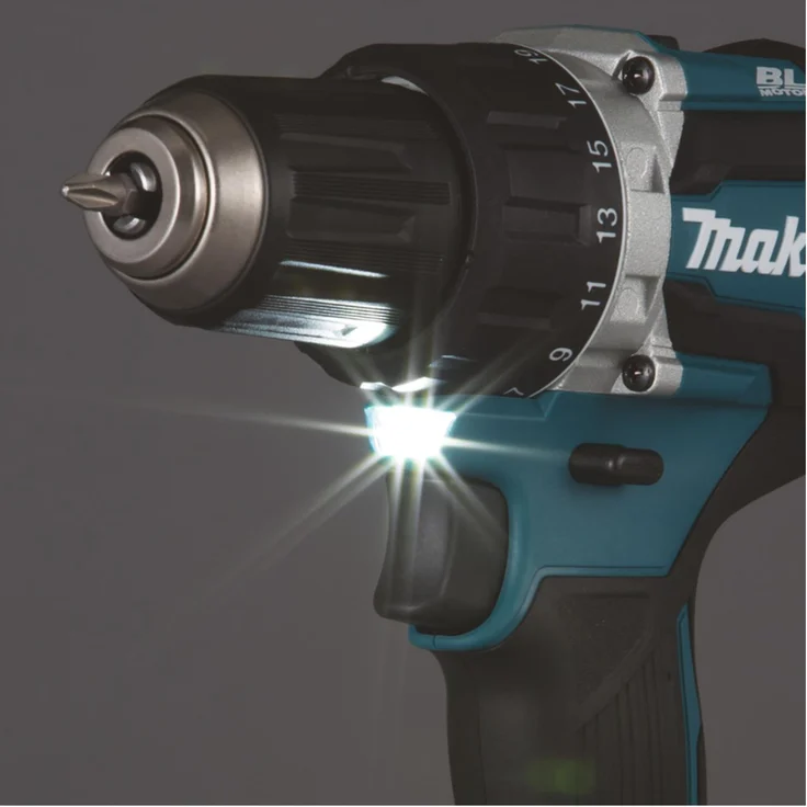 Makita DDF484Z Akku-Bohrschrauber (ohne Akku und Ladegerät) 1,5 - 13 mm Bohrfutter 38 mm, 13 mm Bohrleistung 54 Nm hart - 30 Nm weich blau 500 - 2000 U/min 2-Gang – Bild 4