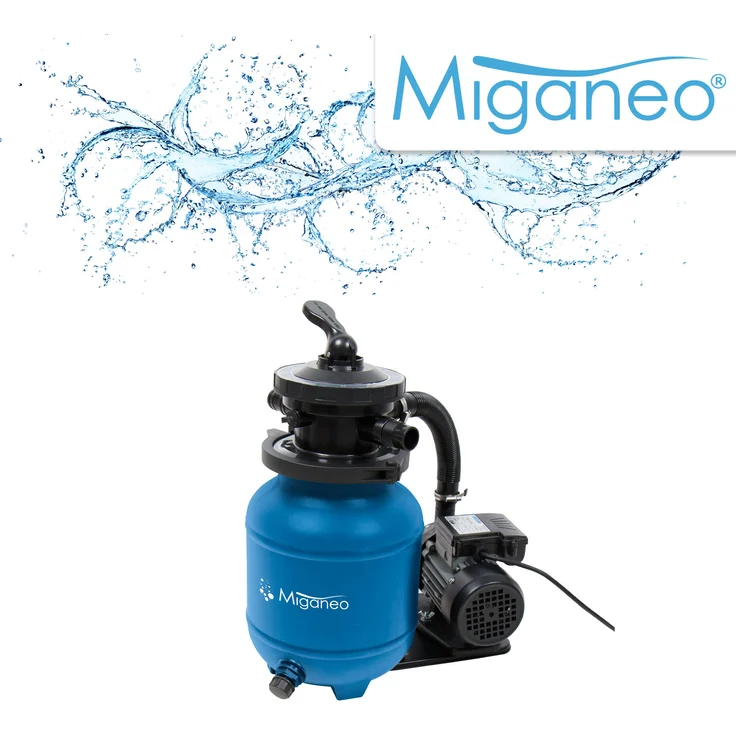 Miganeo Sandfilteranlage Dynamic 7000 Speed Clean 6.3 m³ blau – Bild 1