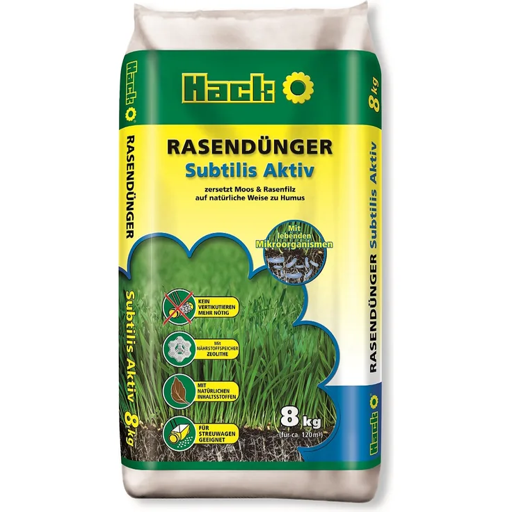 Hack Rasendünger Subtilis Aktiv 8 kg