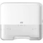 Tork Mini Spender für Zickzack und Lagenfalz Papierhandtücher 553100, Elevation Design - Kompakter H3 Handtuchspender für Falthandtücher zur Einzelblattentnahme, weiß