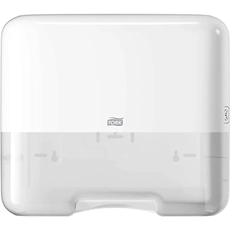 Tork Mini Spender für Zickzack und Lagenfalz Papierhandtücher 553100, Elevation Design - Kompakter H3 Handtuchspender für Falthandtücher zur Einzelblattentnahme, weiß