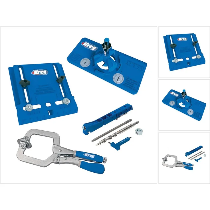 KREG Möbelbeschlag + Pocket-Hole Jig Promo Kit Promotion Set Taschenloch Bohrschablone ( KHI-PROMO-INT21 )