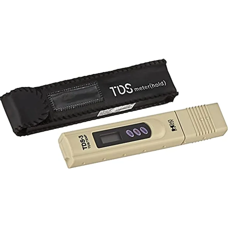 HM Digital TDS Meter mit Thermometer und Ledertasche TDS-3