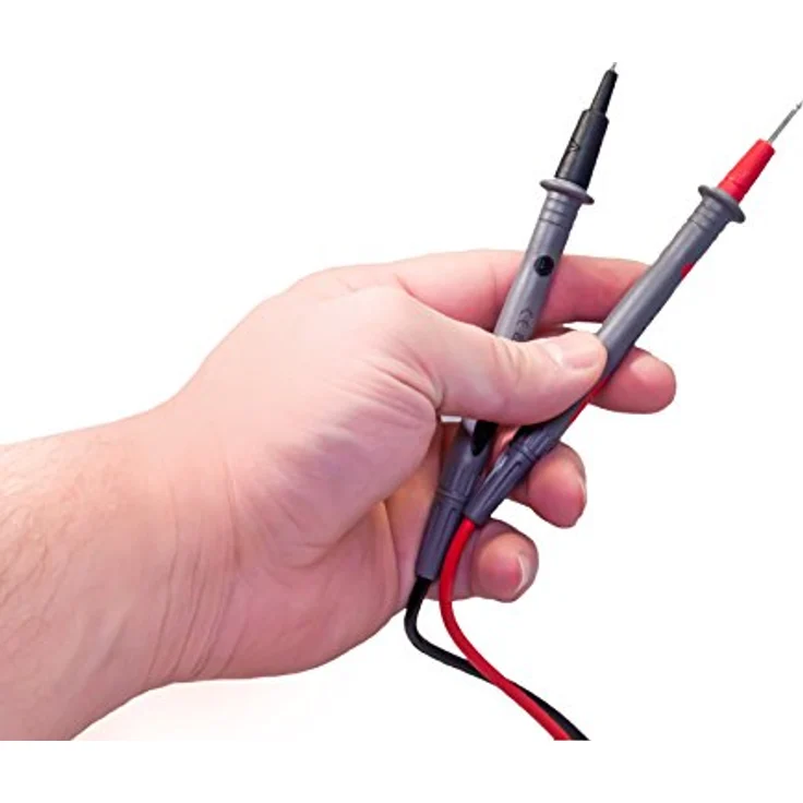 Peak Tech P 8200 Messzubehör Set für Digital Multimeter, Prüfkabel Set, Elektronik Sortiment mit Prüfkabel, Laborleitungen, Messleitungen, Krokodilklemmen, batteriebetrieben - 14-teilig inkl. Tasche - Preisvergleich – Bild 4