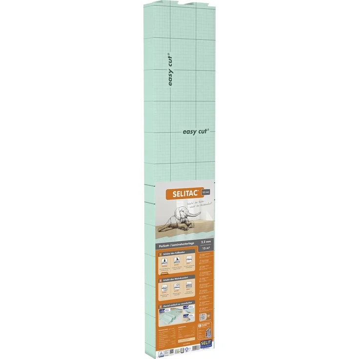 Selitac Dämmplatte Faltplatte 2,2 mm stark 1,25 m x 12 m, grün – Bild 2